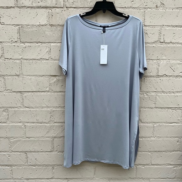Eileen Fisher Crewneck T-Shirt Dress NEW - Picture 4 of 13